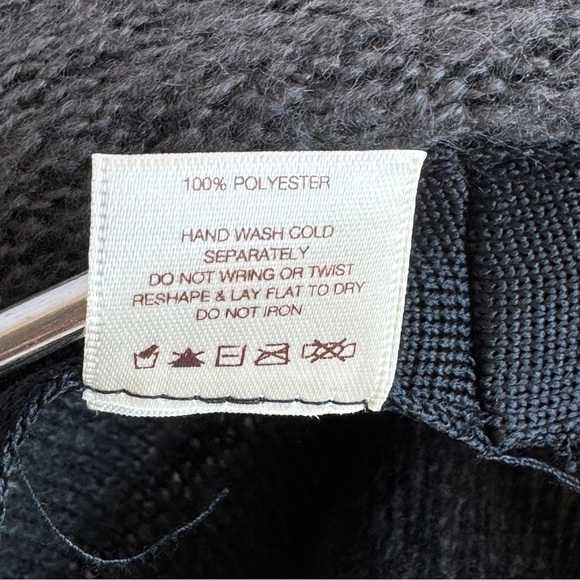 JUNE 21 Fedora Hat OS Charcoal Sweater Knit Pinched Crown Packable Casual - Picture 13 of 14